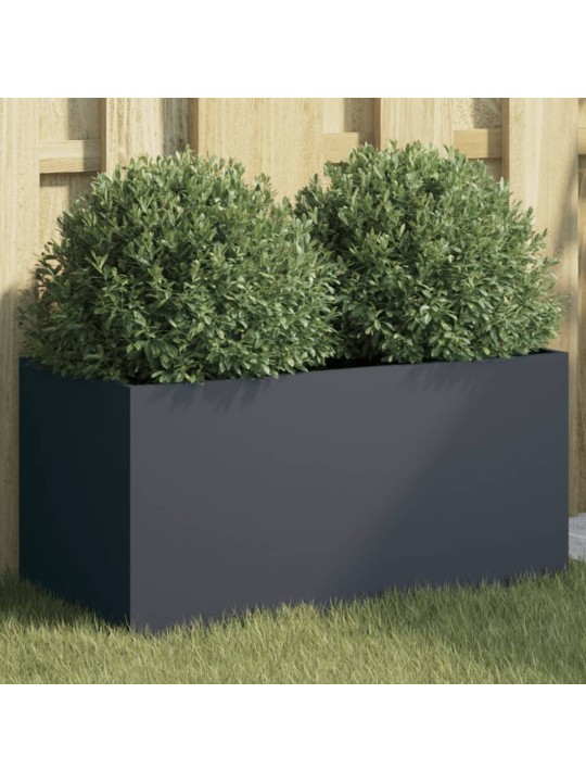 Truhlík antracitový 62 x 30 x 29 cm ocel