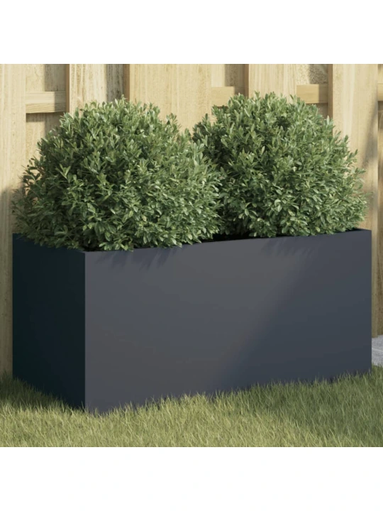 Truhlík antracitový 62 x 30 x 29 cm ocel