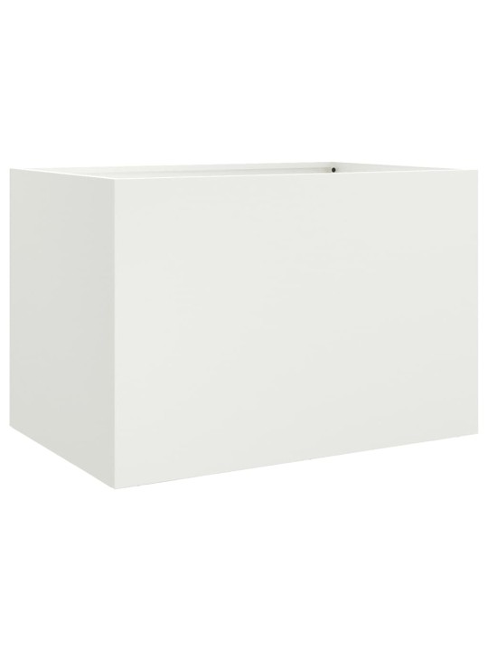 Truhlík bílý 62 x 47 x 46 cm ocel
