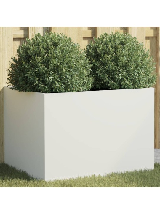 Truhlík bílý 62 x 47 x 46 cm ocel
