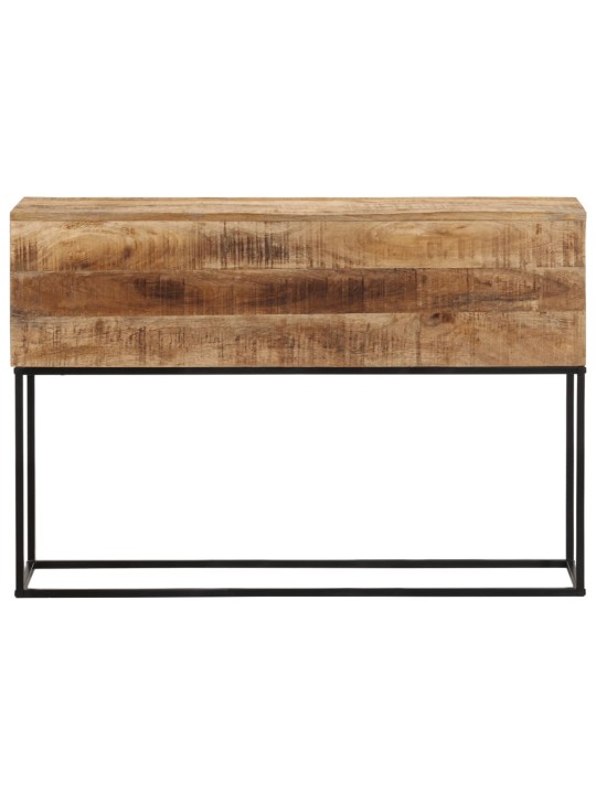 Konzolový stolek 110x30x75 cm masivní hrubý mangovník a železo
