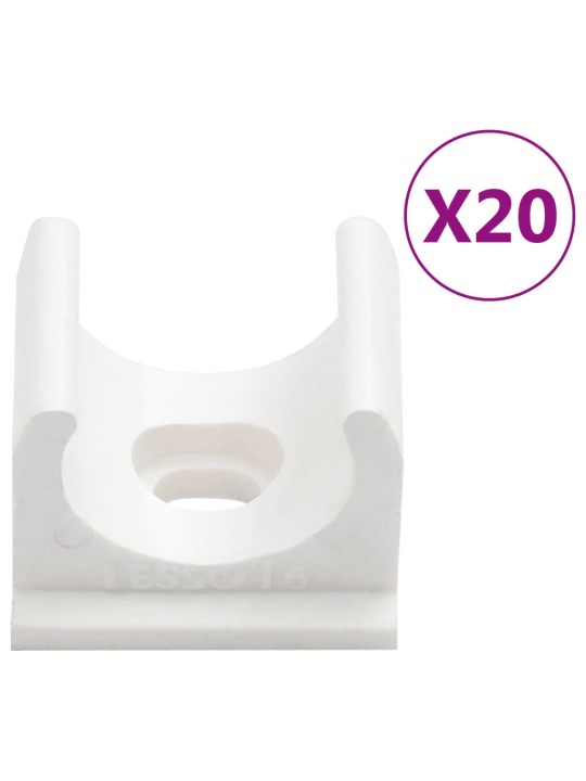 Kabelové lišty s klipy Ø 16 mm 10 m PVC