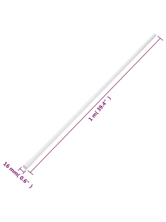 Kabelové lišty s klipy Ø 16 mm 10 m PVC