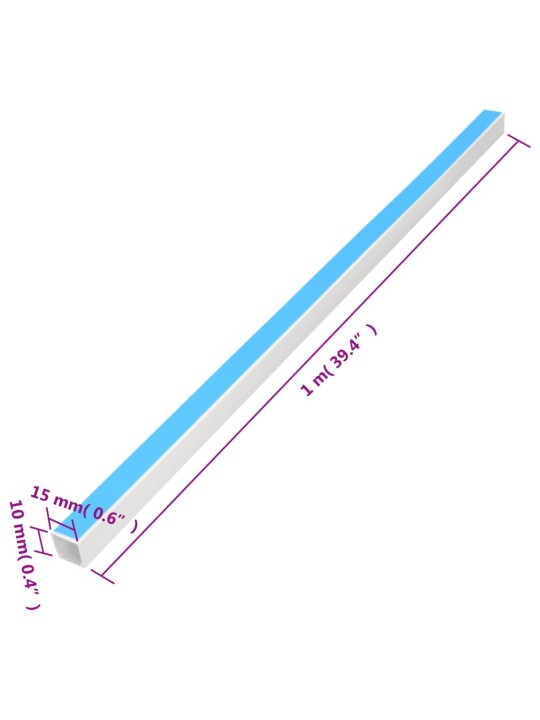 Kabelová lišta samolepicí 15 x 10 mm 30 m PVC