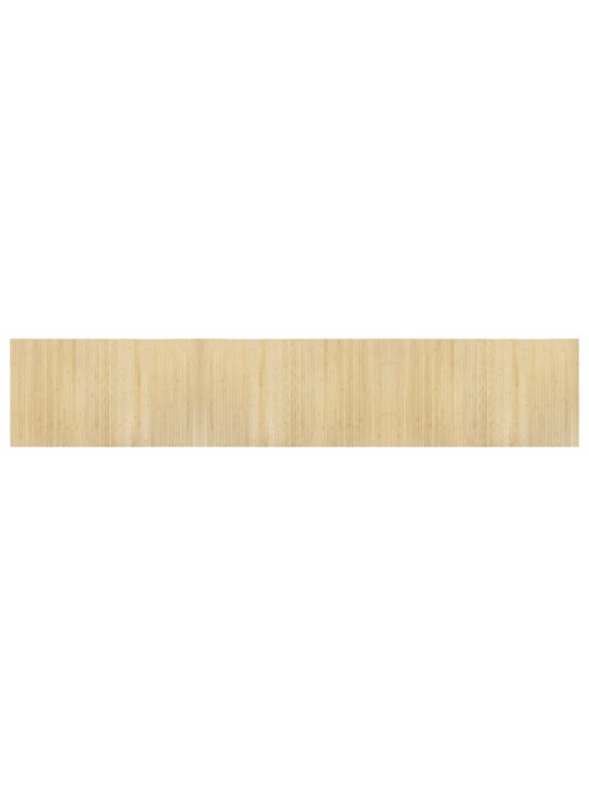 Koberec obdélníkový světle přírodní 60 x 300 cm bambus