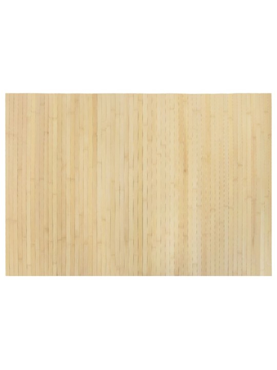 Koberec obdélníkový světle přírodní 70 x 100 cm bambus