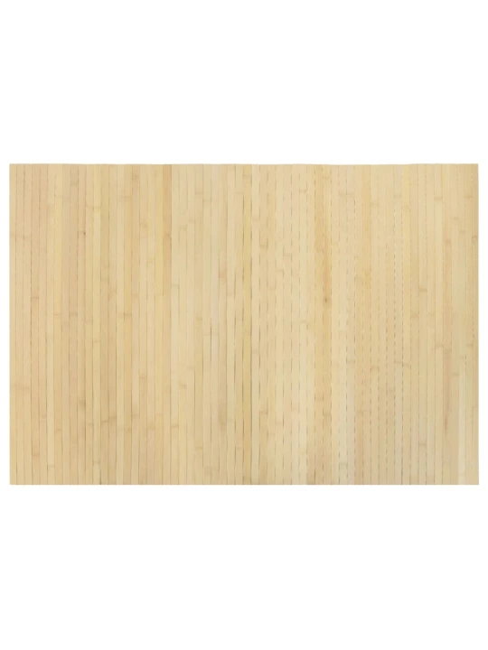 Koberec obdélníkový světle přírodní 70 x 100 cm bambus