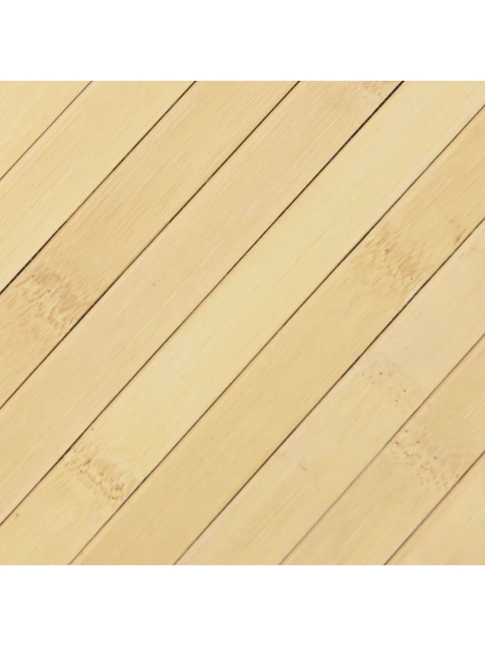 Koberec obdélníkový světle přírodní 70 x 100 cm bambus