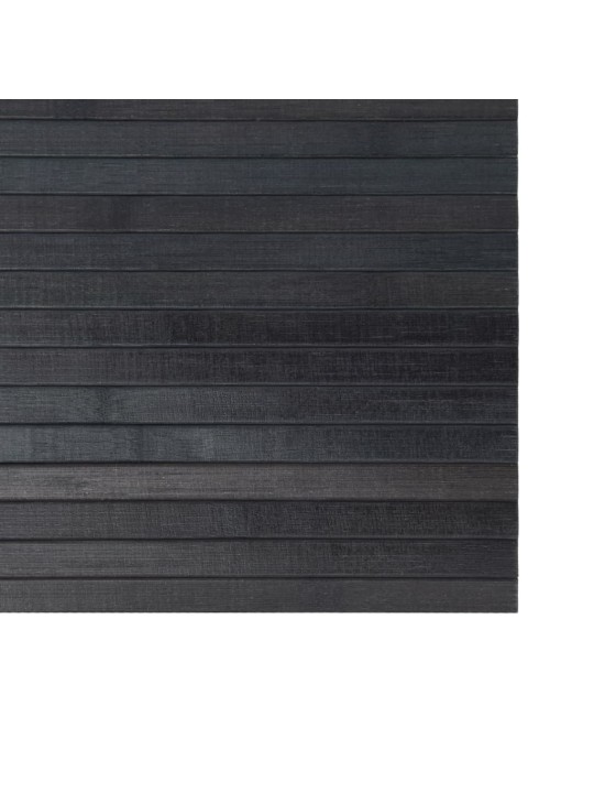 Koberec obdélníkový šedý 70 x 100 cm bambus