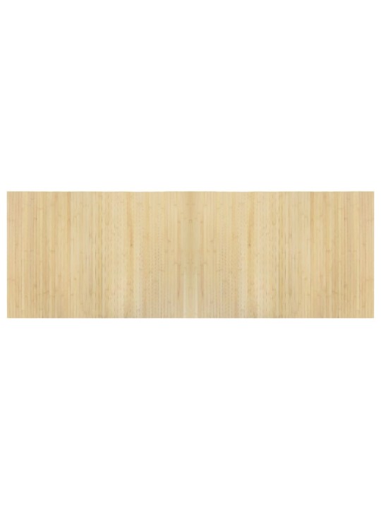 Koberec obdélníkový světle přírodní 70 x 200 cm bambus