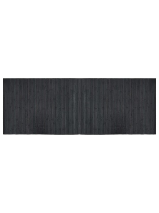 Koberec obdélníkový šedý 70 x 200 cm bambus
