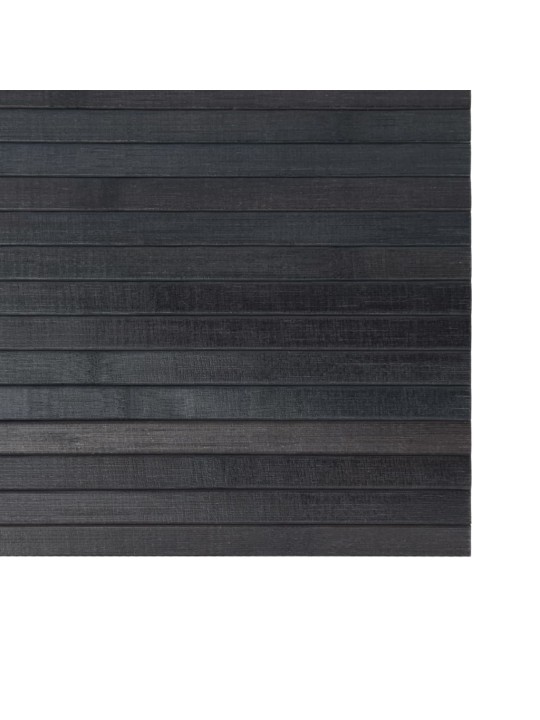 Koberec obdélníkový šedý 70 x 300 cm bambus
