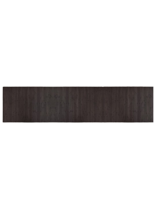 Koberec obdélníkový tmavě hnědý 70 x 300 cm bambus