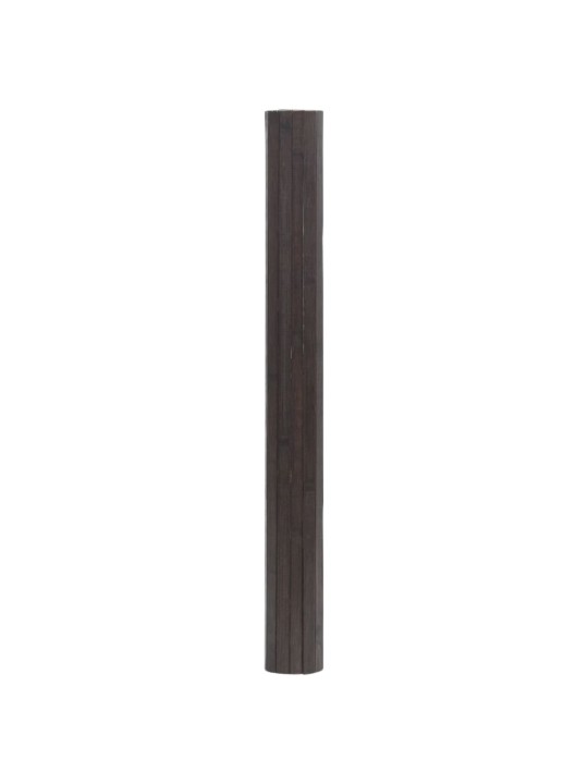 Koberec obdélníkový tmavě hnědý 70 x 300 cm bambus