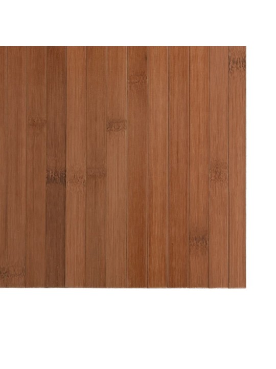 Koberec obdélníkový hnědý 70 x 400 cm bambus