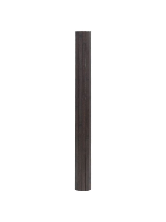 Koberec obdélníkový tmavě hnědý 70 x 400 cm bambus