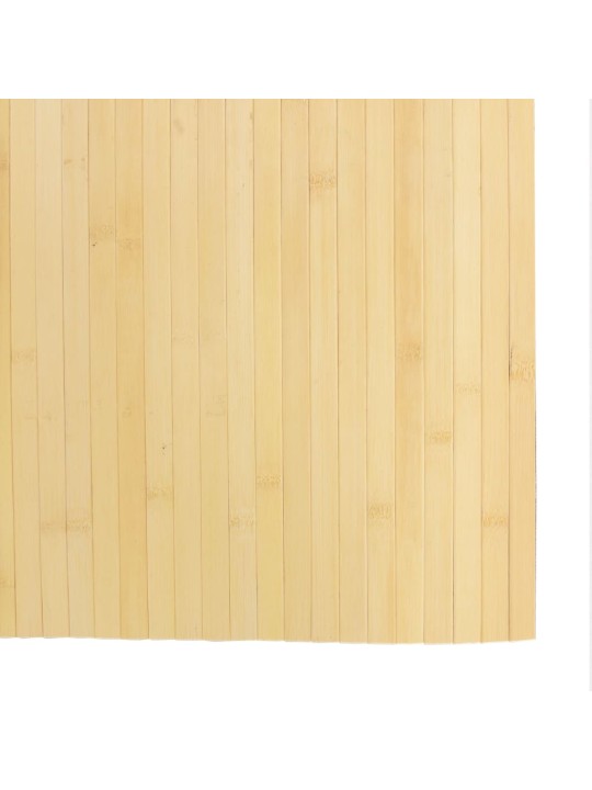Koberec obdélníkový světle přírodní 80 x 100 cm bambus