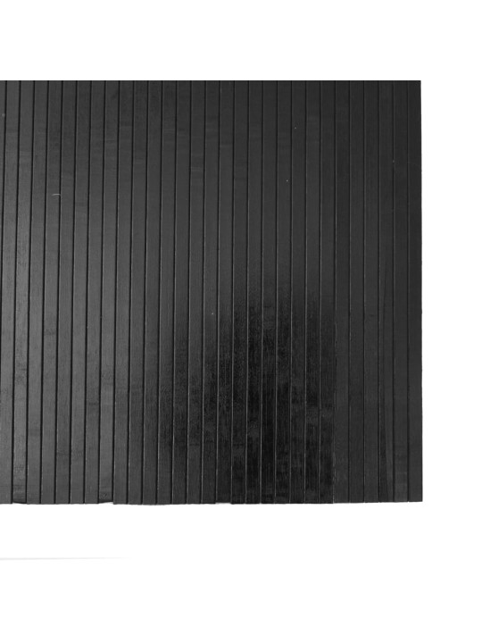 Koberec obdélníkový šedý 80 x 200 cm bambus