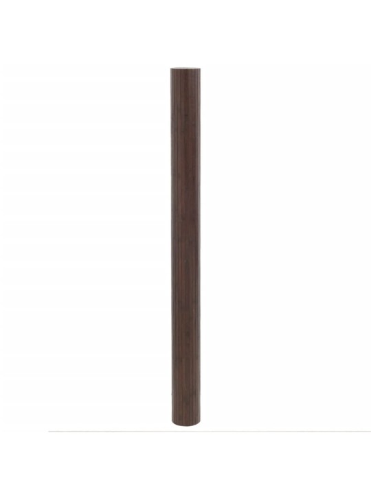 Koberec obdélníkový tmavě hnědý 80 x 500 cm bambus