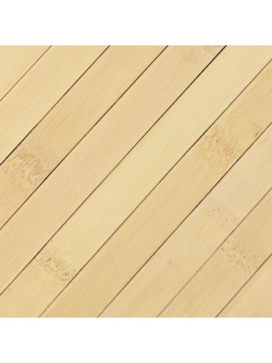 Koberec obdélníkový světle přírodní 100 x 100 cm bambus
