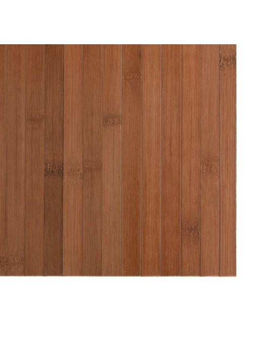 Koberec obdélníkový hnědý 100 x 200 cm bambus