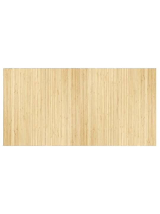Koberec obdélníkový světle přírodní 100 x 200 cm bambus