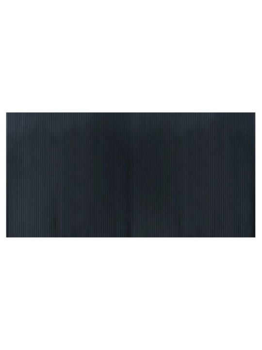 Koberec obdélníkový šedý 100 x 200 cm bambus
