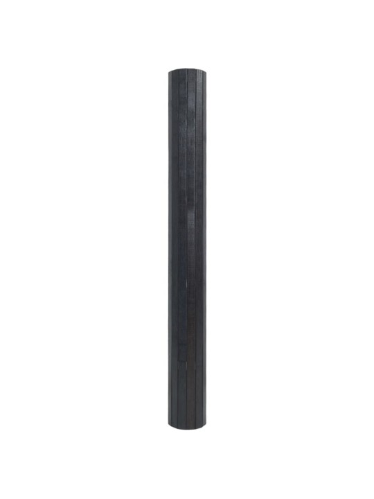 Koberec obdélníkový šedý 100 x 200 cm bambus