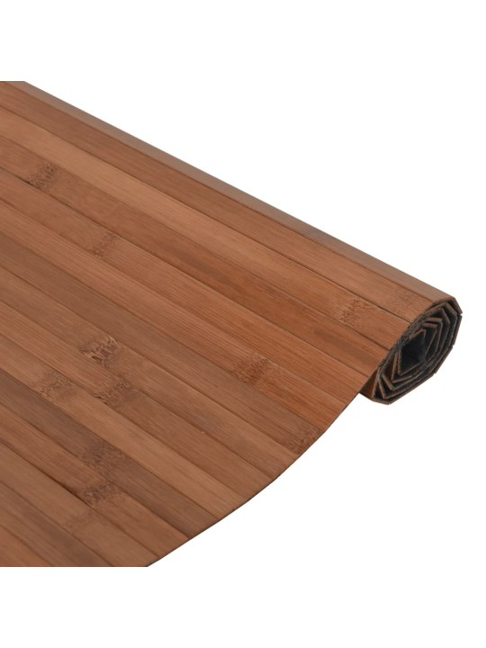 Koberec obdélníkový hnědý 100 x 300 cm bambus