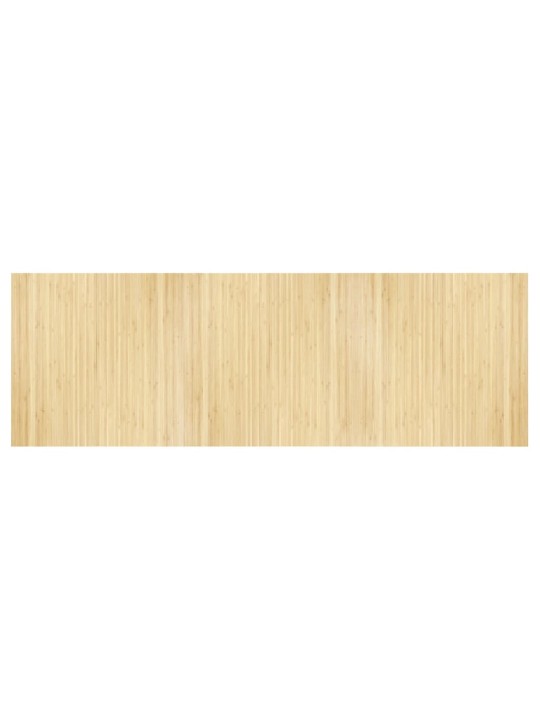 Koberec obdélníkový světle přírodní 100 x 300 cm bambus