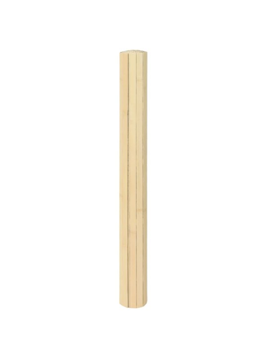 Koberec obdélníkový světle přírodní 100 x 300 cm bambus
