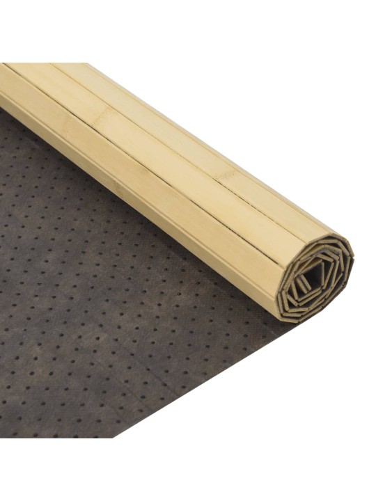 Koberec obdélníkový světle přírodní 100 x 300 cm bambus