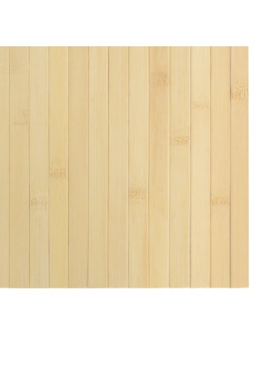 Koberec obdélníkový světle přírodní 100 x 300 cm bambus