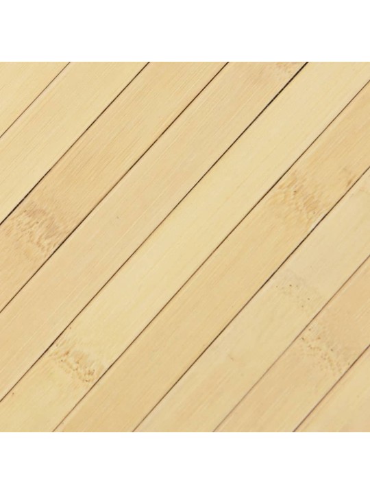 Koberec obdélníkový světle přírodní 100 x 300 cm bambus