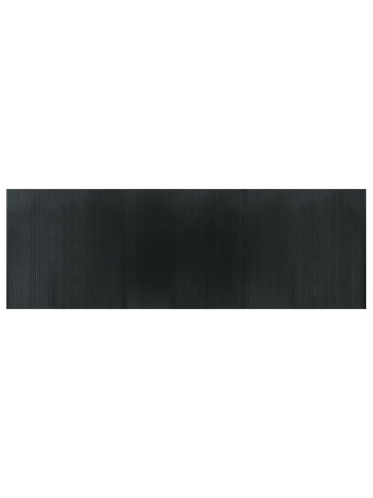 Koberec obdélníkový šedý 100 x 300 cm bambus
