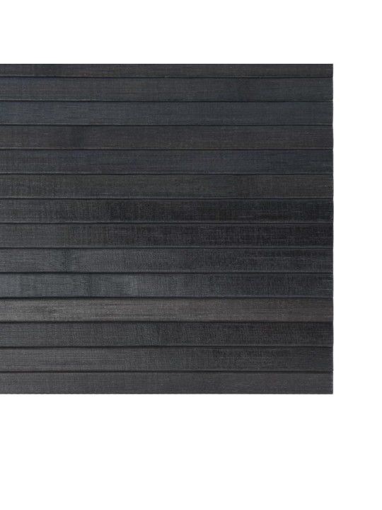 Koberec obdélníkový šedý 100 x 400 cm bambus
