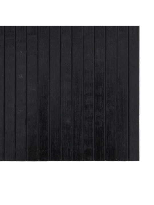 Koberec obdélníkový černý 100 x 500 cm bambus