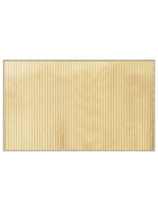 Koberec obdélníkový světle přírodní 60 x 100 cm bambus