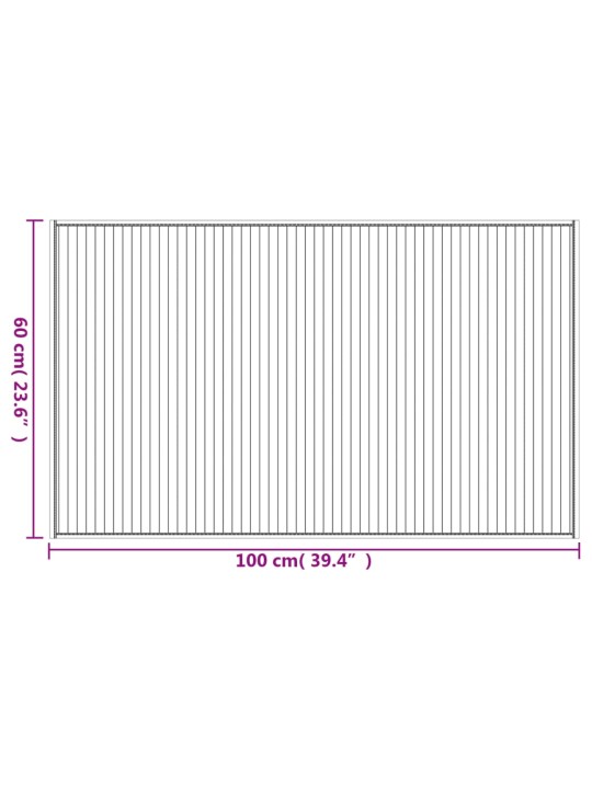 Koberec obdélníkový světle přírodní 60 x 100 cm bambus