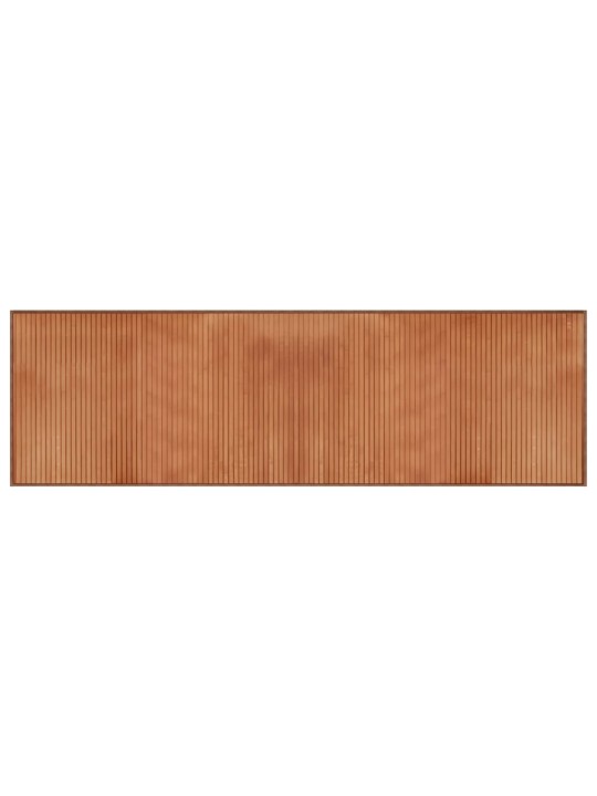 Koberec obdélníkový hnědý 60 x 200 cm bambus