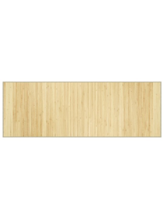 Koberec obdélníkový světle přírodní 70 x 200 cm bambus