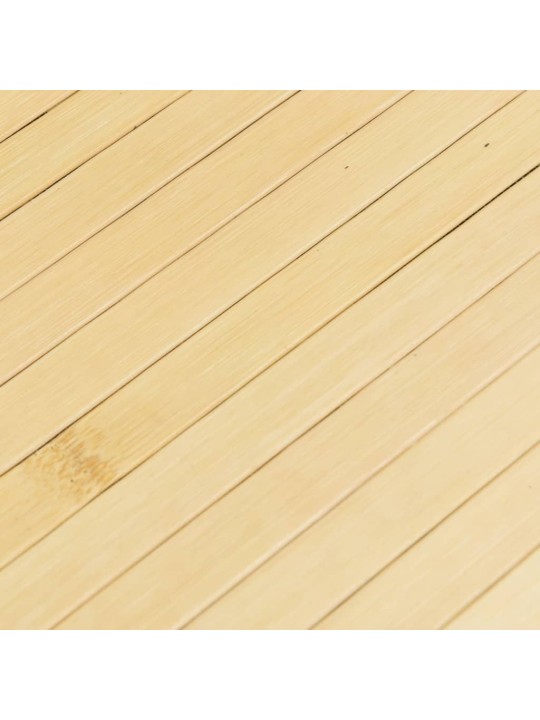 Koberec obdélníkový světle přírodní 70 x 200 cm bambus