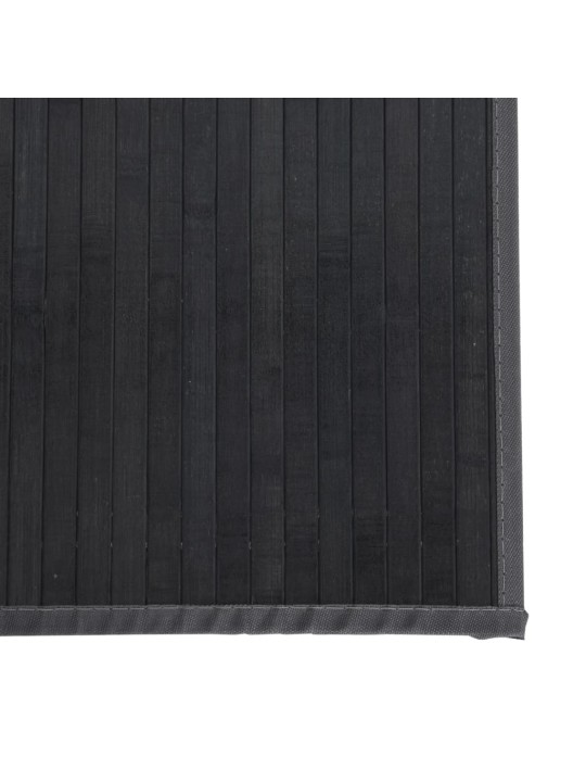 Koberec obdélníkový šedý 70 x 200 cm bambus