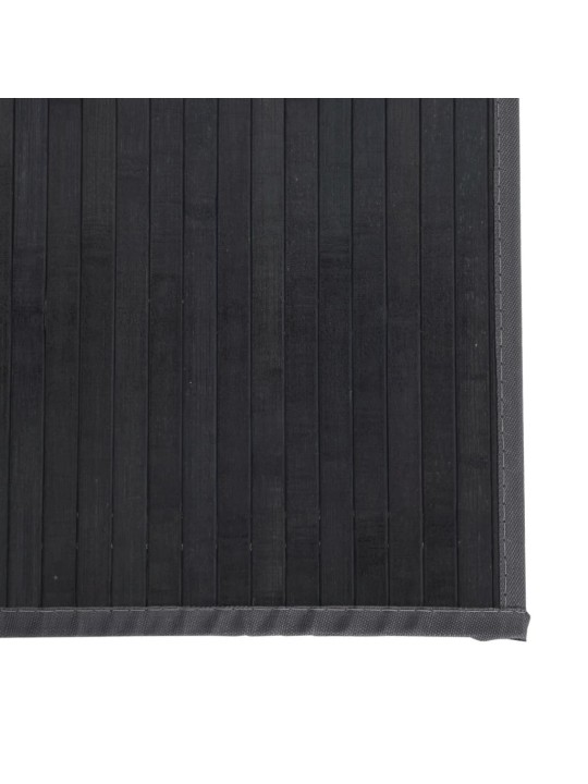 Koberec obdélníkový šedý 70 x 400 cm bambus