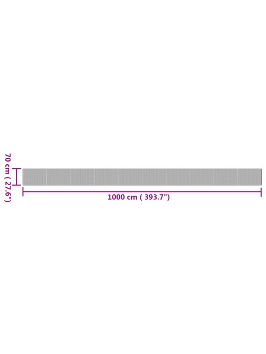Koberec obdélníkový přírodní 70 x 1 000 cm bambus