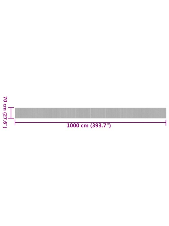 Koberec obdélníkový světle přírodní 70 x 1 000 cm bambus