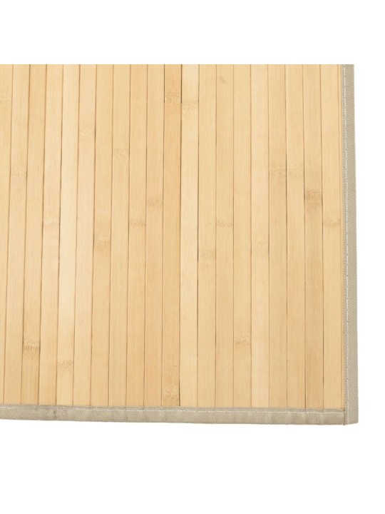 Koberec obdélníkový světle přírodní 80 x 100 cm bambus