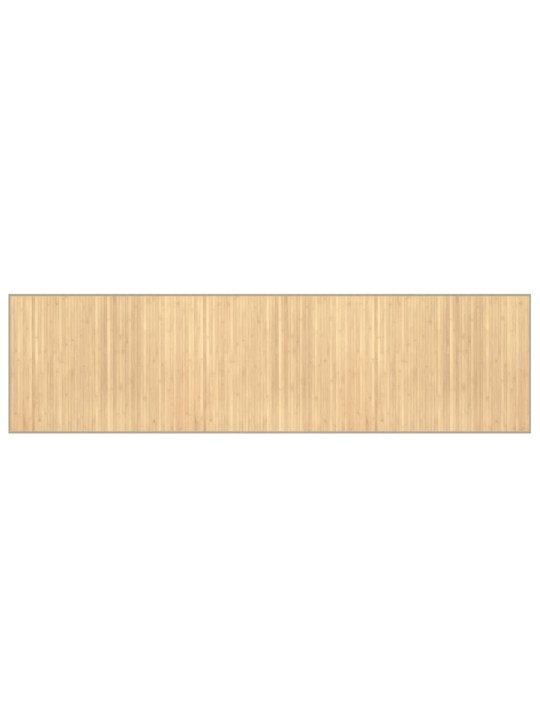 Koberec obdélníkový světle přírodní 80 x 300 cm bambus