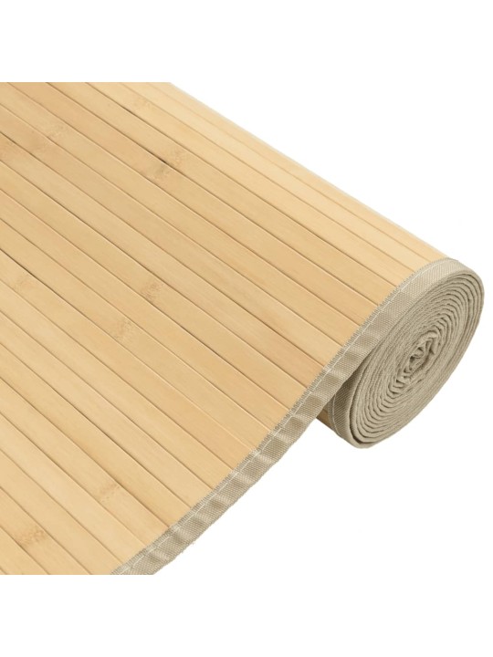 Koberec obdélníkový světle přírodní 80 x 1 000 cm bambus