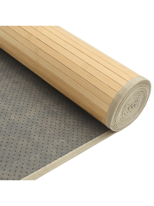 Koberec obdélníkový světle přírodní 80 x 1 000 cm bambus